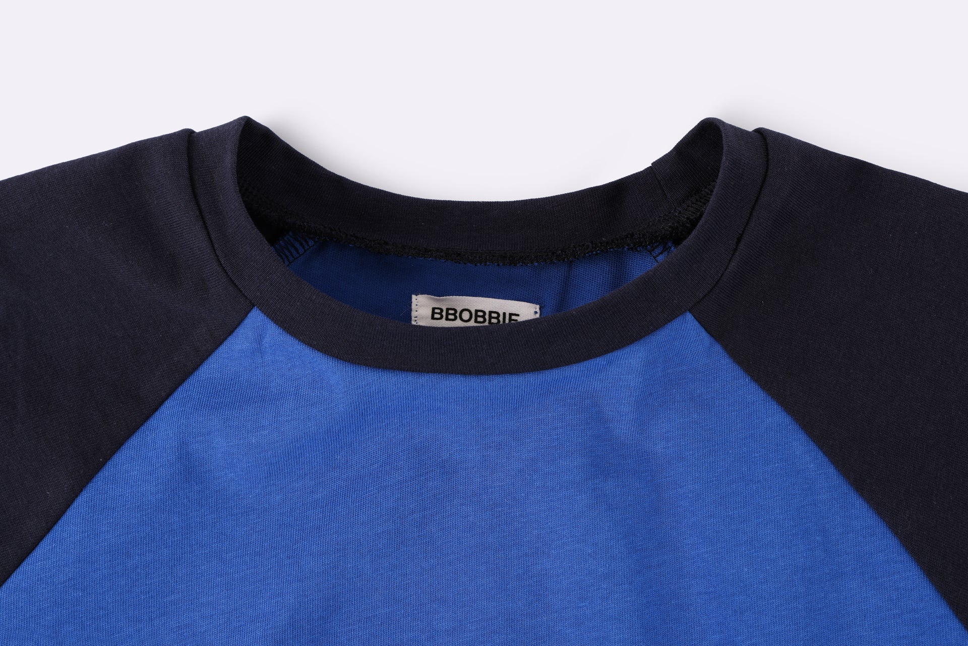 RAGLAN CROP in NAVY/BLUE