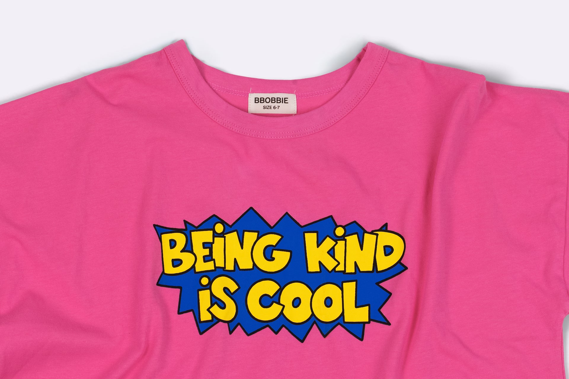 BEING KIND IS COOL TEE in BUBBLEGUM PINK