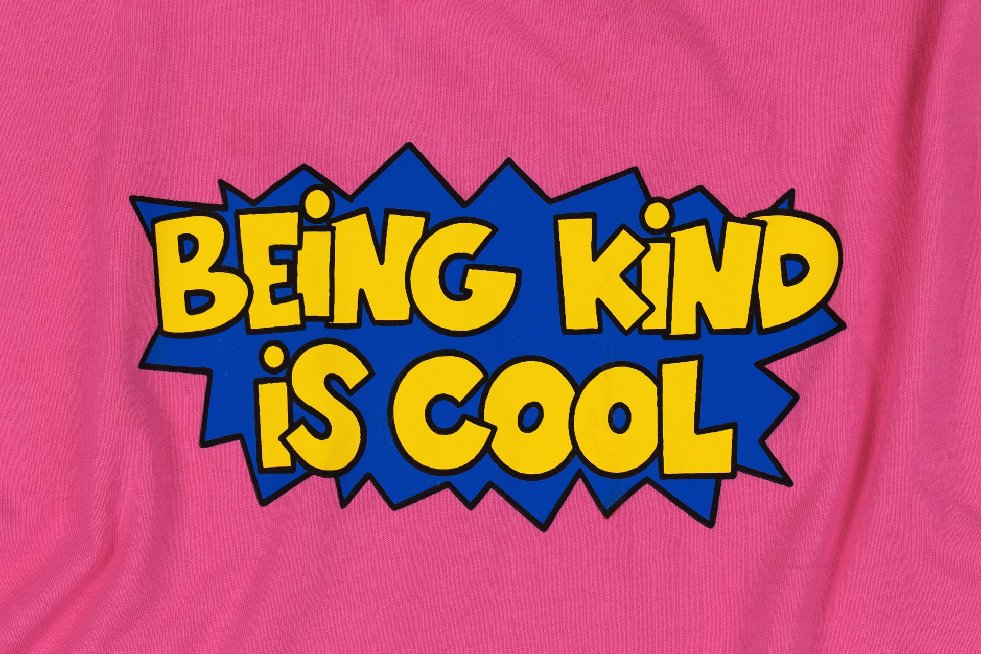 BEING KIND IS COOL TEE in BUBBLEGUM PINK