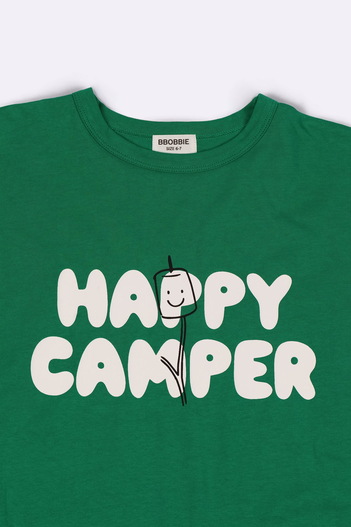 HAPPY CAMPER TEE in GREEN