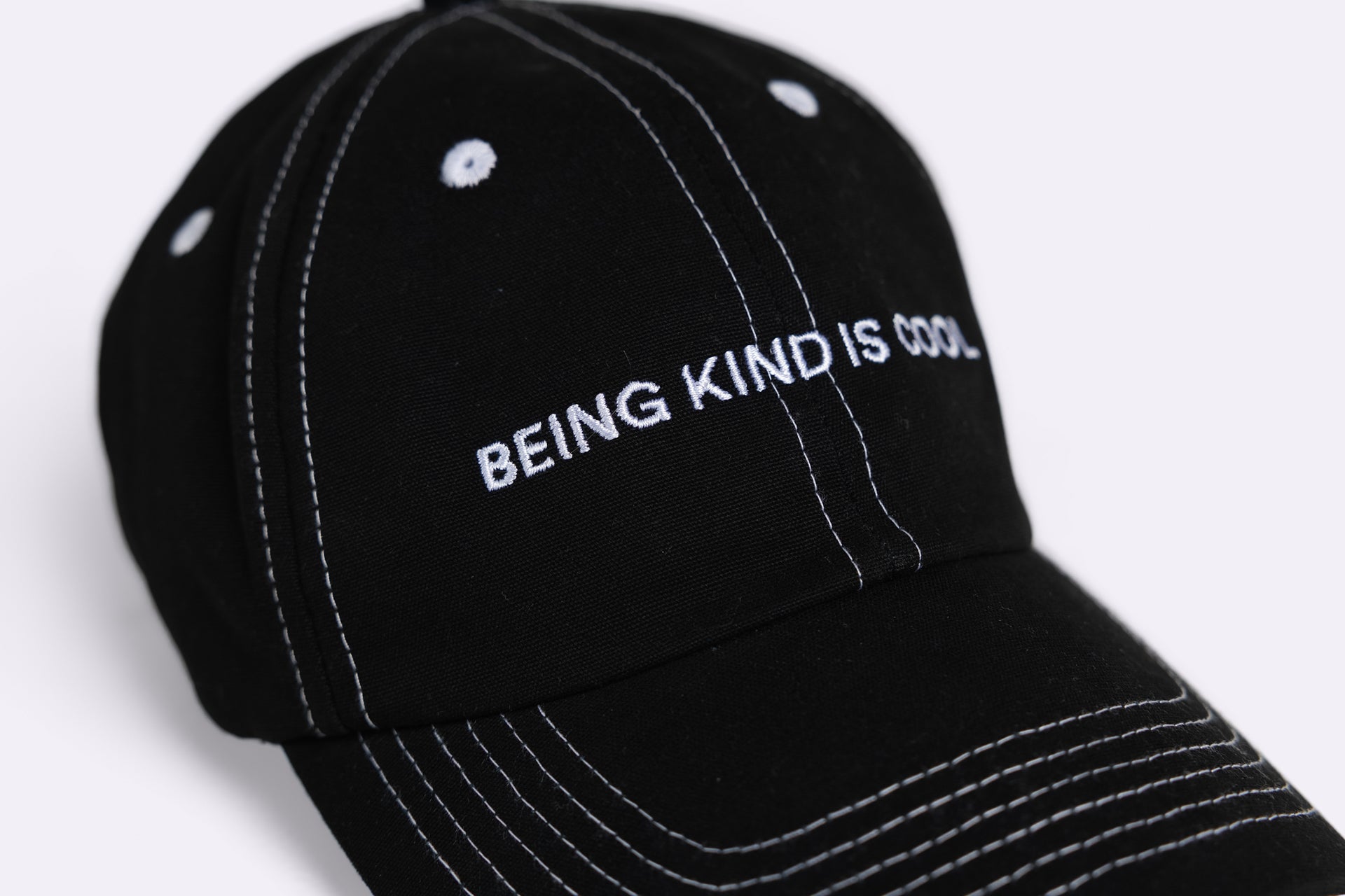 BEING KIND IS COOL DAD CAP in BLACK