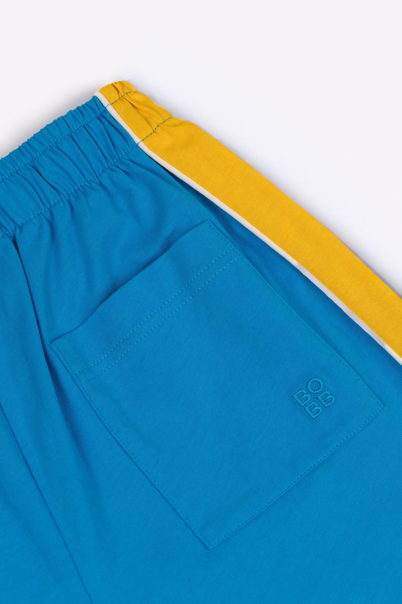 TWO TONE BASE PANT in BLUE/MUSTARD
