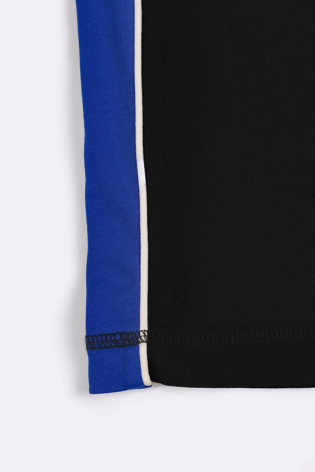 TWO TONE BASE PANT in BLACK/BLUE