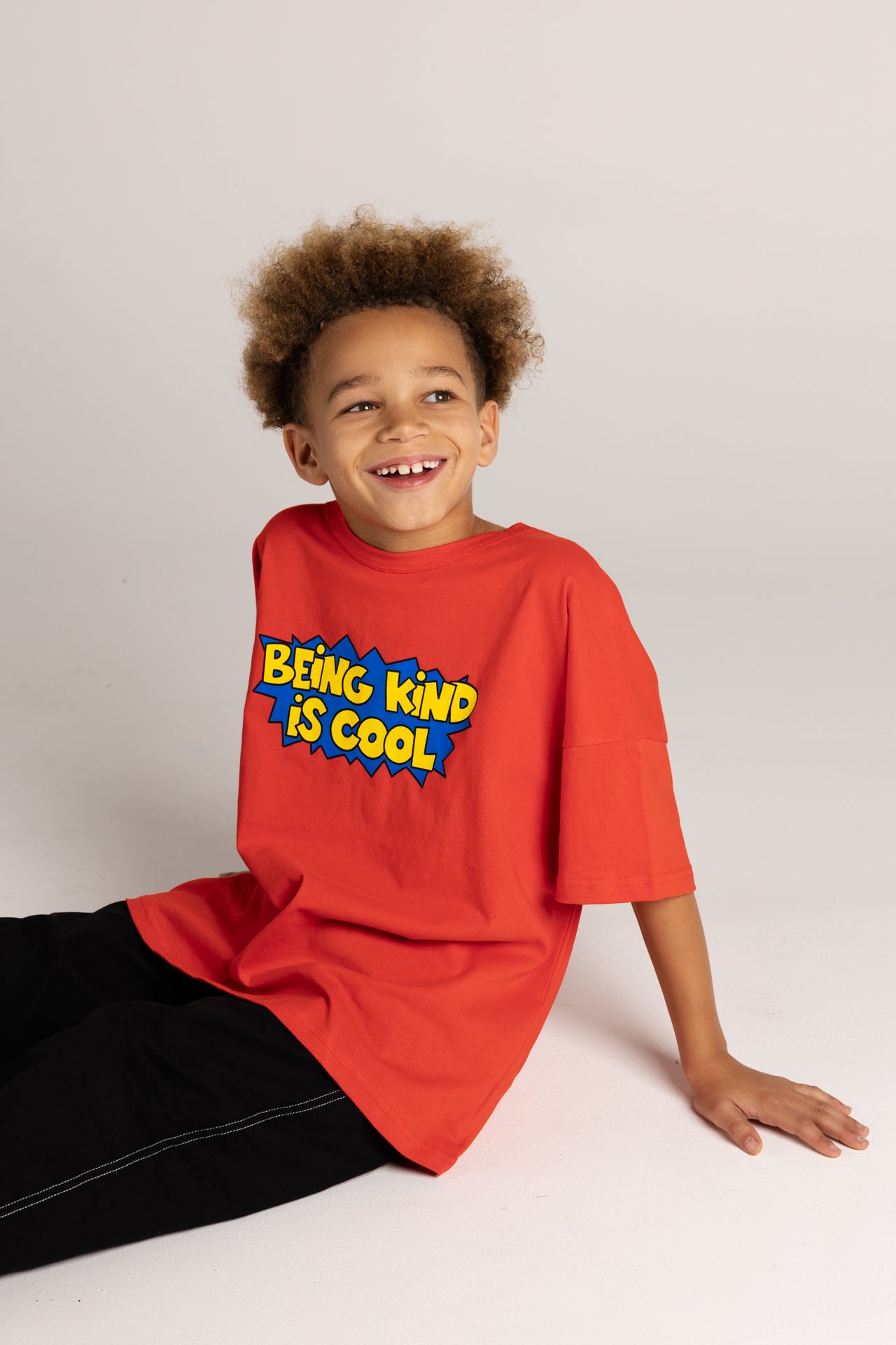 BEING KIND IS COOL TEE in CLASSIC RED