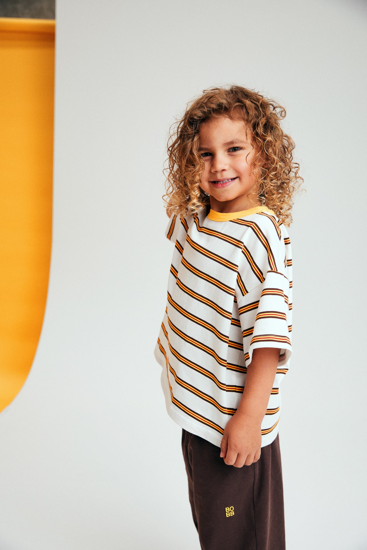 STRIPED TEE in YELLOW