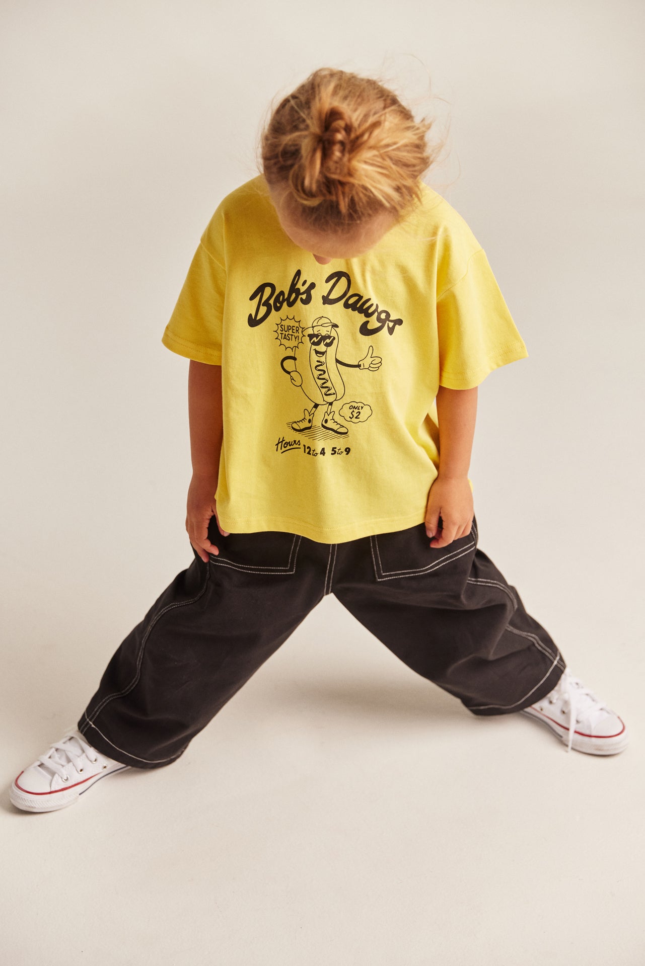 BOB'S DAWGS TEE in YELLOW