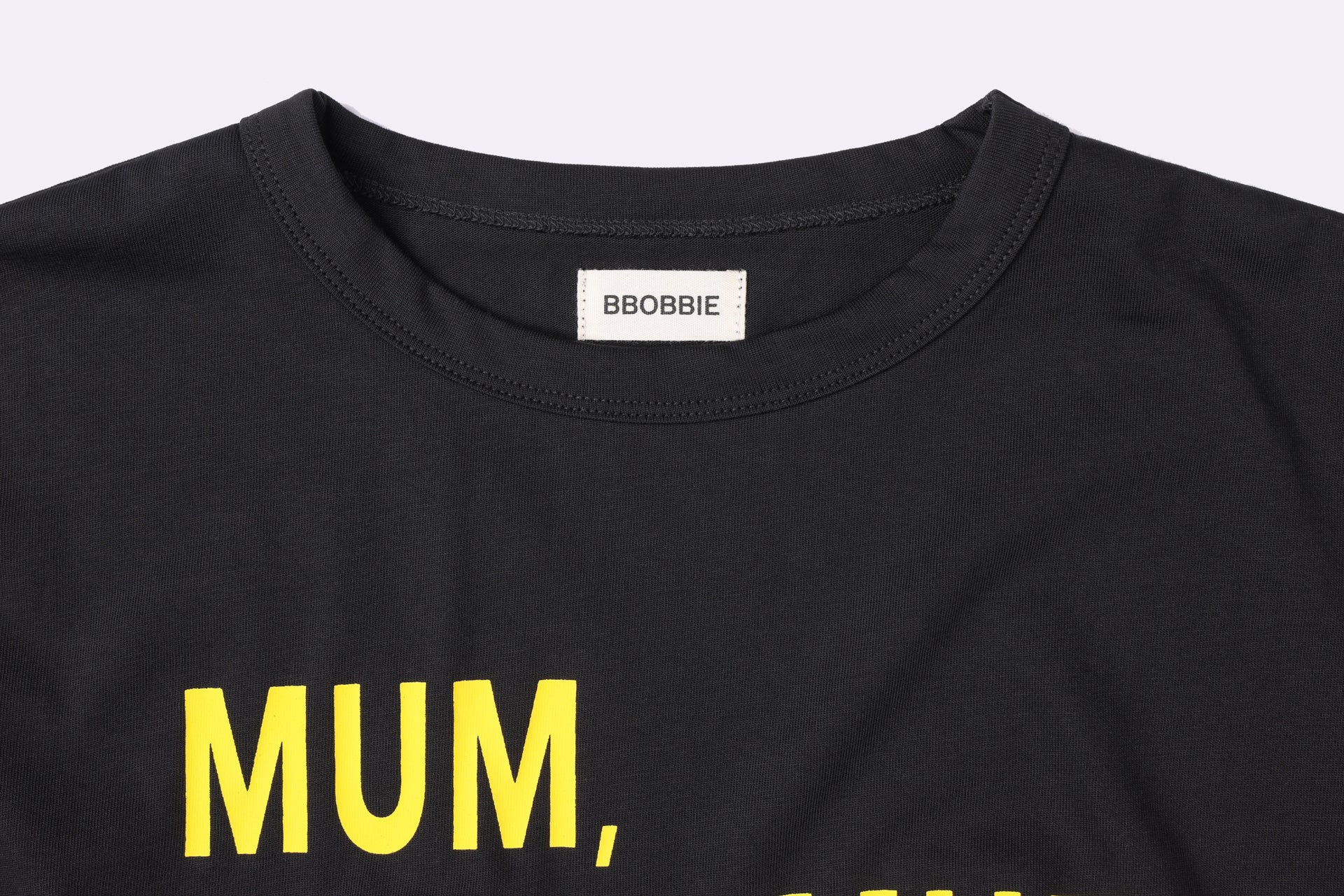 MMM TEE in BLACK/YELLOW