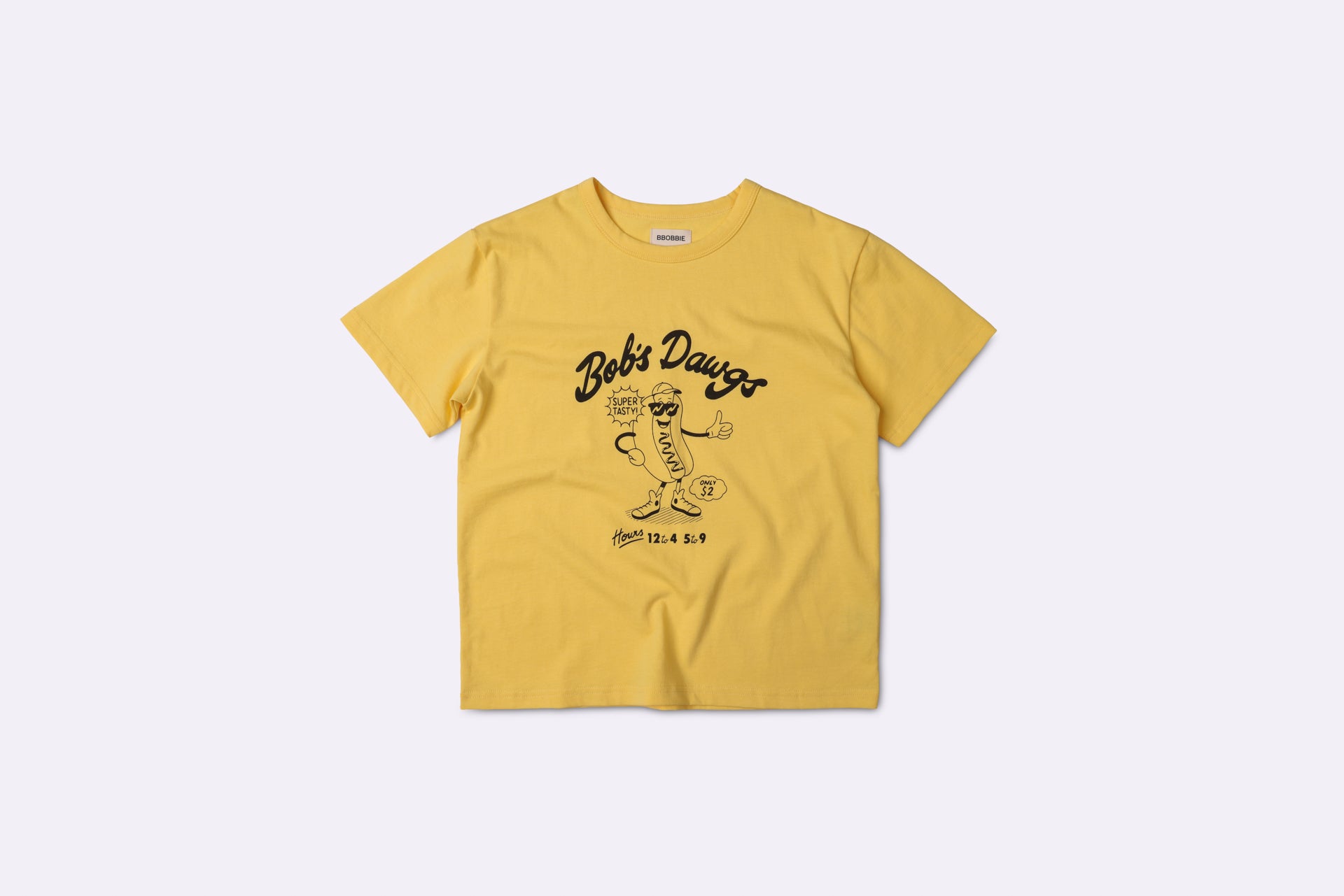 BOB'S DAWGS TEE in YELLOW