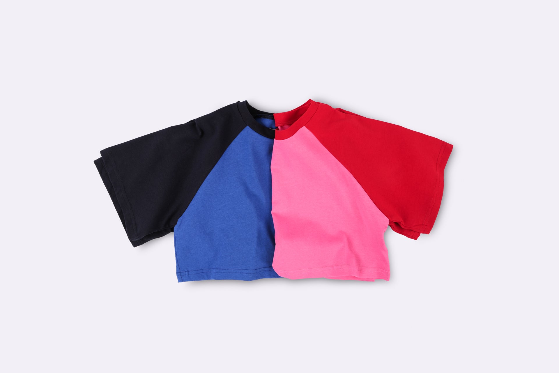 RAGLAN CROP in NAVY/BLUE