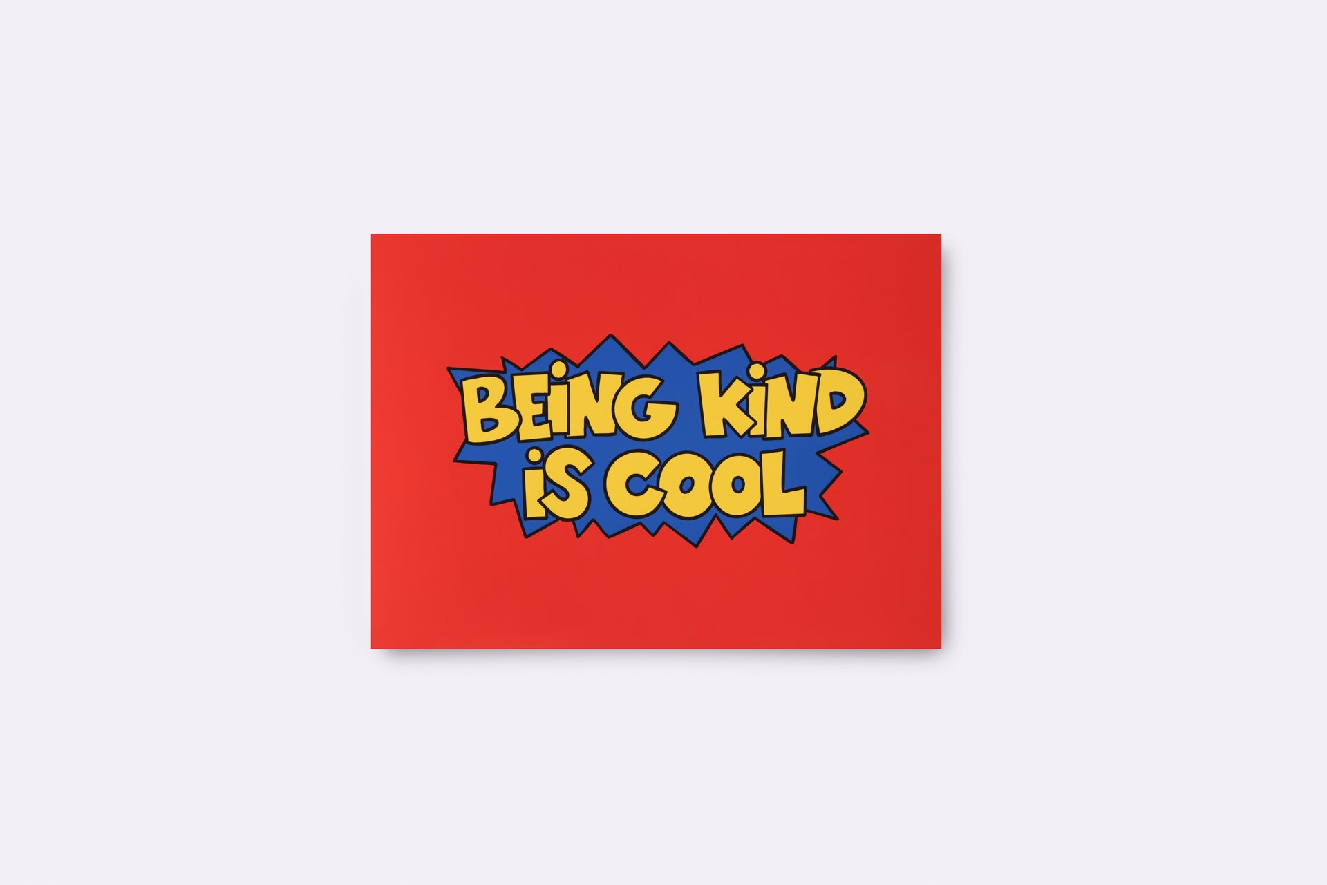 Being Kind is Cool Artwork in Red