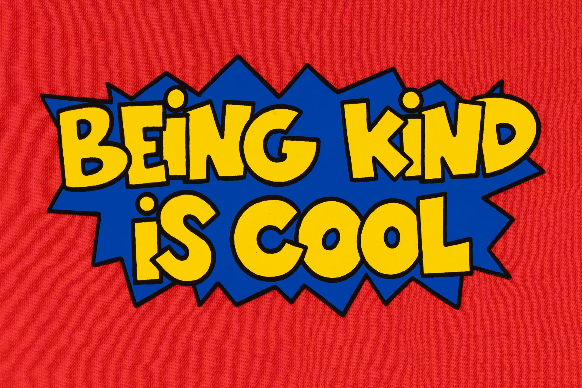 BEING KIND IS COOL TEE in CLASSIC RED