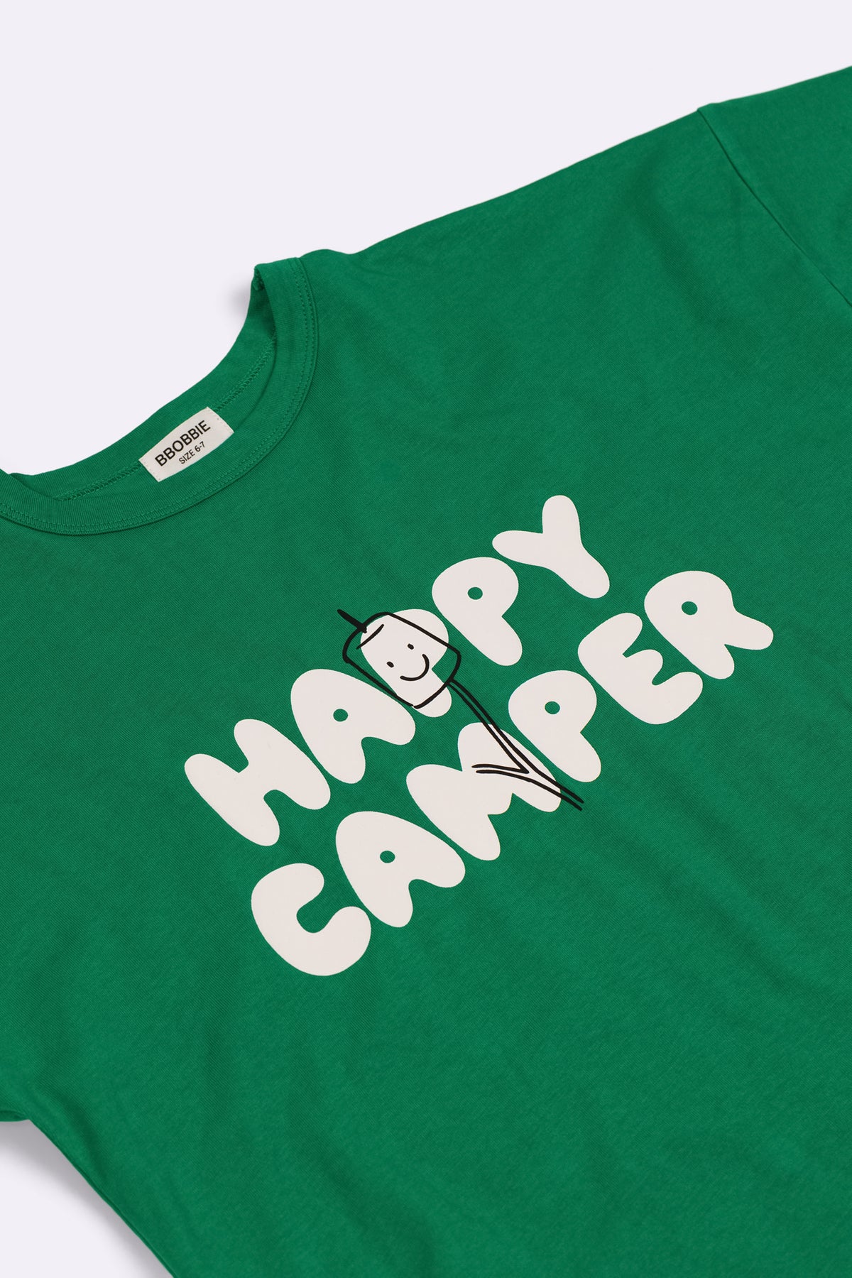 HAPPY CAMPER TEE in GREEN