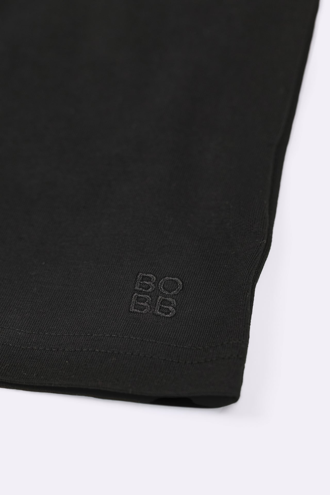 TWO TONE LONG SLEEVE TEE in BLACK/BLUE