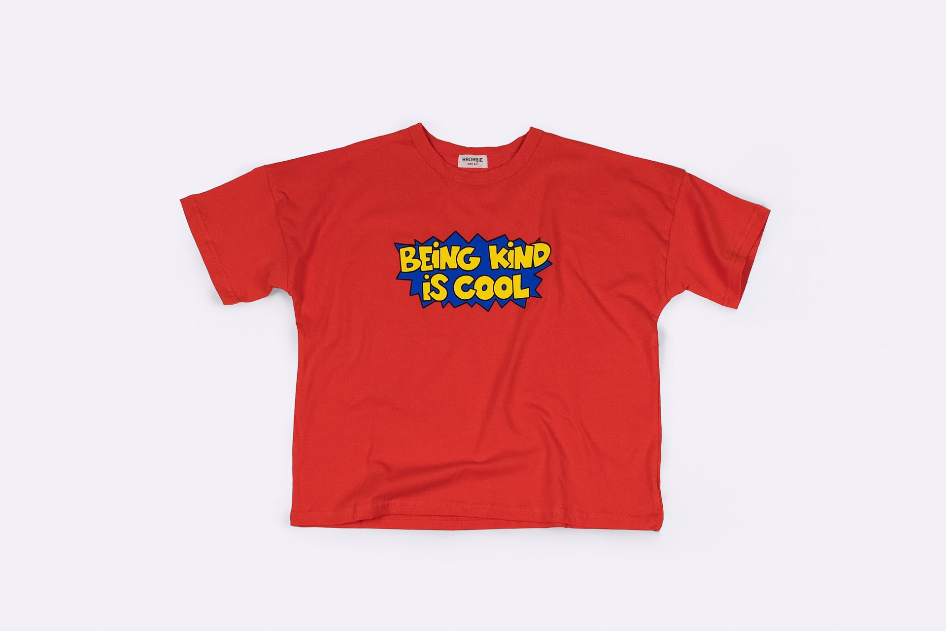 BEING KIND IS COOL TEE in CLASSIC RED