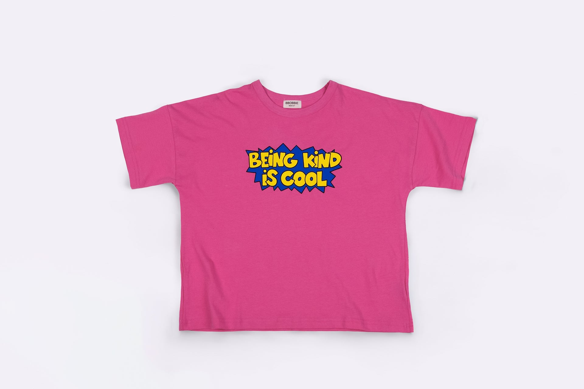 BEING KIND IS COOL TEE in BUBBLEGUM PINK