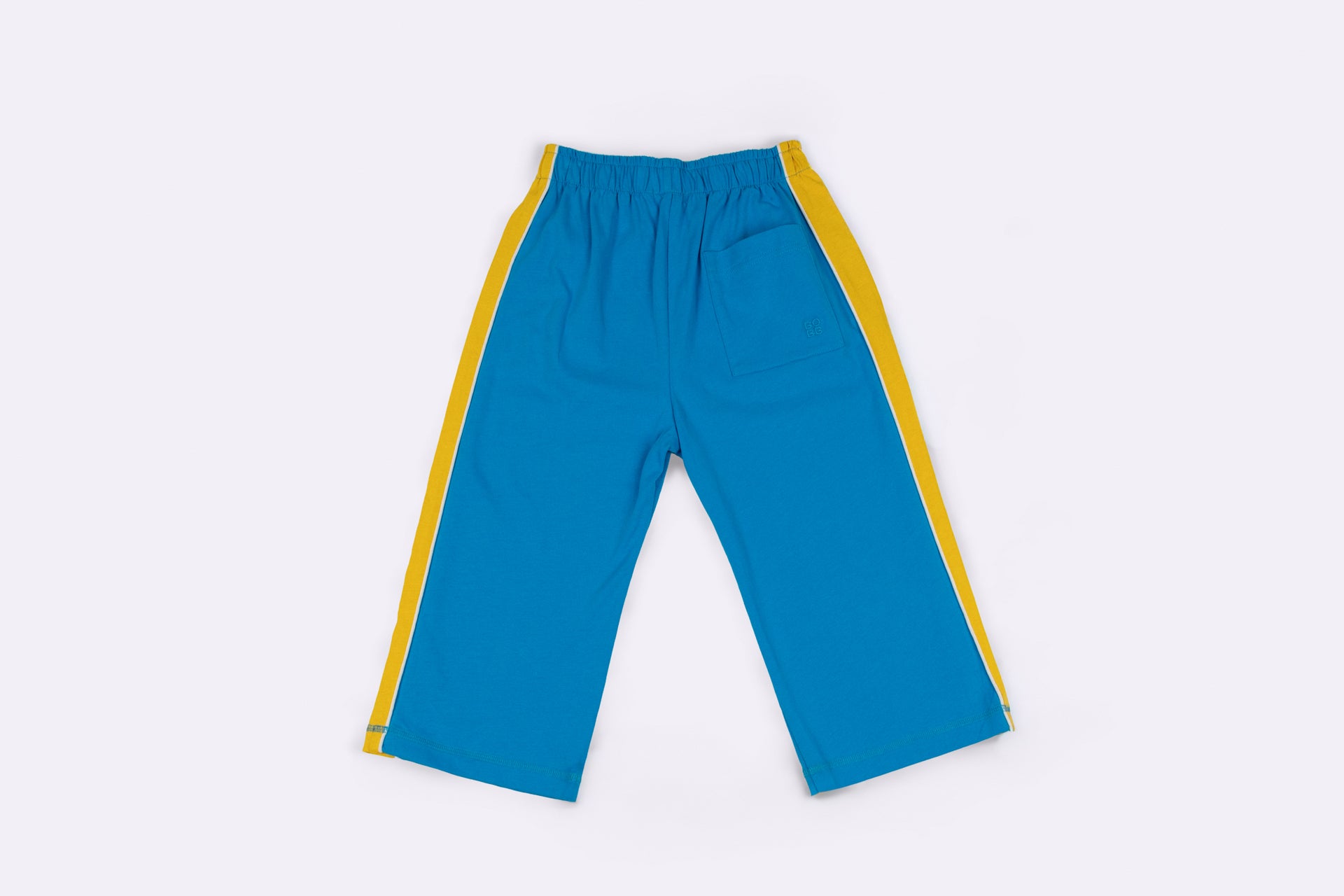 TWO TONE BASE PANT in BLUE/MUSTARD