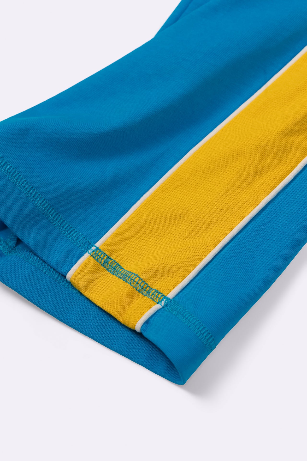 TWO TONE BASE PANT in BLUE/MUSTARD