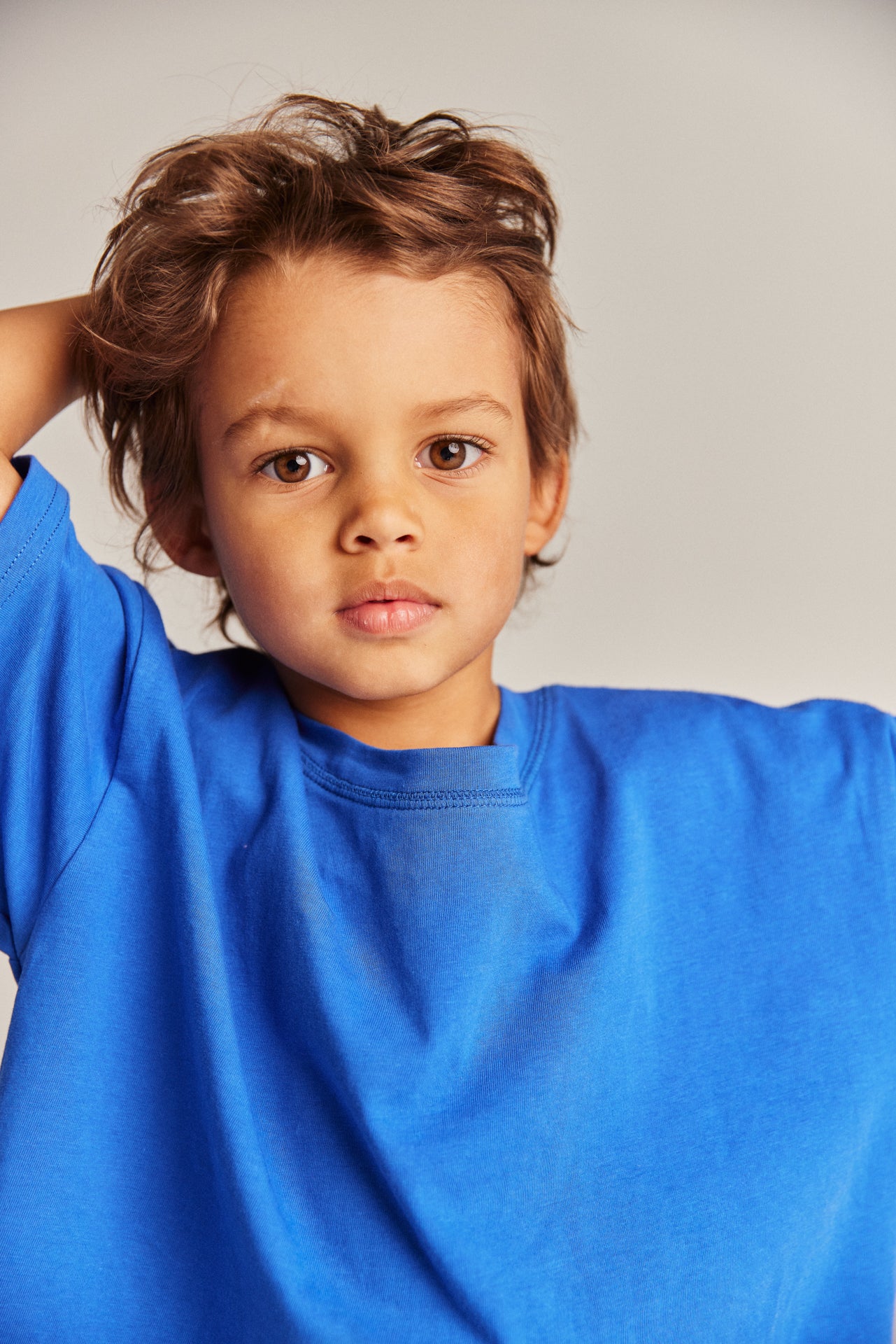 BASE TEE in INDIGO BLUE