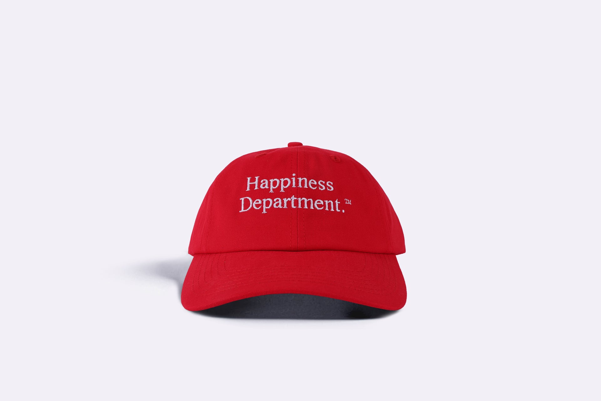 HAPPINESS DEPT. DAD CAP in RED
