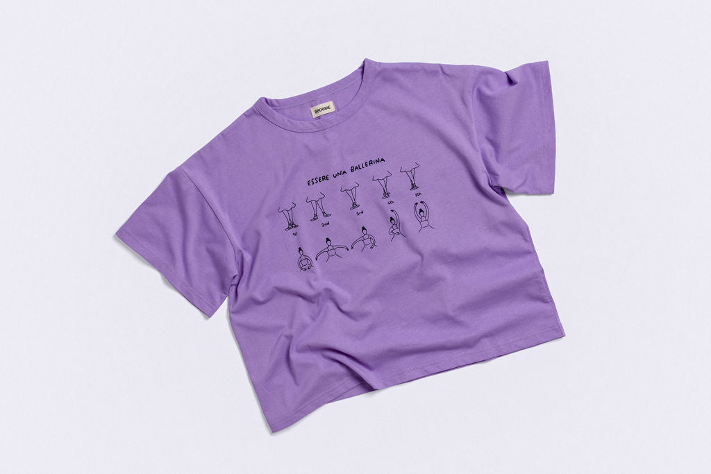 THE BALLERINA TEE in LILAC